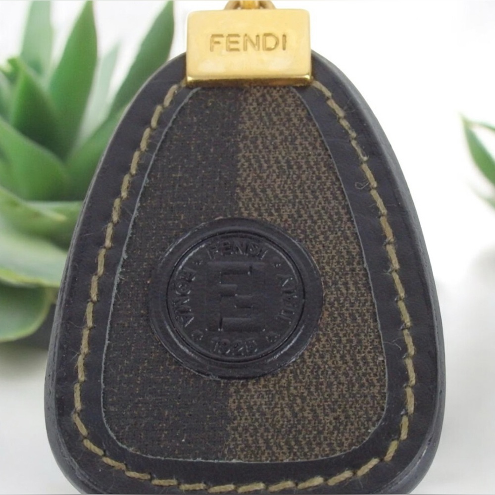 FENDI Pequín Leather Bag Charm/Keychain with Box 🤩 - Picture 3 of 6